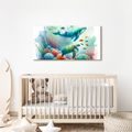 OBRAZ ŽELVA A VELRYBA V OCEÁNU - PICTURES UNDERWATER WORLD - PICTURES