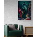 CANVAS PRINT SURREALISTIC SEAHORSE - PICTURES UNDERWATER WORLD - PICTURES