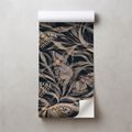 SELBSTKLEBENDE TAPETE ELEGANTE SCHMETTERLINGE AUF DUNKLEM HINTERGRUND - TAPETEN SCHMETTERLINGE - TAPETEN