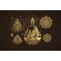 TAPETE GOLDENER BUDDHA - TAPETEN MIT FENG SHUI-MOTIVEN - TAPETEN