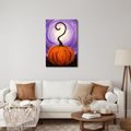 QUADRO SU TELA – ZUCCA MAGICA NELLA NOTTE - QUADRI HALLOWEEN E HORROR - STAMPE E QUADRI