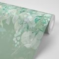 WALLPAPER PASTEL GREEN LEAVES - WALLPAPERS - 🔥 TOTAL SALE 🔥