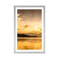 POSTER MIT PASSEPARTOUT SPIEGELUNG DES BERGSEES - NATUR{% if product.category.pathNames[0] != product.category.name %} - GERAHMTE POSTER{% endif %}