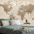 SELF ADHESIVE WALLPAPER BEAUTIFUL VINTAGE WORLD MAP - SELF-ADHESIVE WALLPAPERS - WALLPAPERS