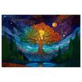 OBRAZ STROM ŽIVOTA POD HVĚZDAMI - OBRAZY STROMY ŽIVOTA - OBRAZY