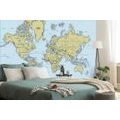 SELF ADHESIVE WALLPAPER STYLISH MAP WITH A COMPASS - SELF-ADHESIVE WALLPAPERS - WALLPAPERS