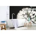 WALL MURAL DANDELION IN BLACK AND WHITE - BLACK AND WHITE WALLPAPERS - WALLPAPERS