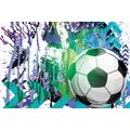 SELF ADHESIVE WALLPAPER BLUE-GREEN VICTORY BALL - SELF-ADHESIVE WALLPAPERS - WALLPAPERS