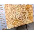CANVAS PRINT GOLDEN ETHNIC MANDALA - PICTURES FENG SHUI - PICTURES