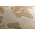 CANVAS PRINT VINTAGE WORLD MAP - PICTURES OF MAPS - PICTURES