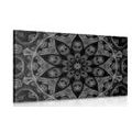 CANVAS PRINT HYPNOTIC MANDALA IN BLACK AND WHITE - BLACK AND WHITE PICTURES{% if product.category.pathNames[0] != product.category.name %} - PICTURES{% endif %}
