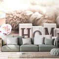 SELF ADHESIVE WALL MURAL STILL LIFE WITH THE INSCRIPTION HOME - SELF-ADHESIVE WALLPAPERS - WALLPAPERS