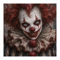 QUADRO SU TELA – CLOWN HORROR DAL SORRISO AGGHIACCIANTE - QUADRI HALLOWEEN E HORROR - STAMPE E QUADRI
