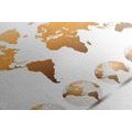 CANVAS PRINT GLOBES WITH A WORLD MAP - PICTURES OF MAPS - PICTURES