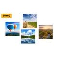 CANVAS PRINT SET VIEW OF BEAUTIFUL NATURE - SET OF PICTURES - PICTURES