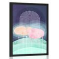 POSTER CURCUBEU DEASUPRA LUNCII ABSTRACTE MID-CENTURY - MOTIVE DIN ATELIERUL NOSTRU - POSTERE