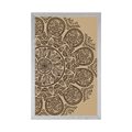 IMPRESSION SUR TOILE MANDALA AVEC UN MOTIF NATUREL ABSTRAIT - FENG SHUI - AFFICHES