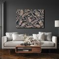 TABLEAU SUR TOILE – PAPILLONS DANS UNE VÉGÉTATION DÉLICATE - TABLEAUX PAPILLONS - TABLEAUX