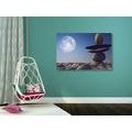 CANVAS PRINT FOLDED STONES IN A MOONLIGHT - PICTURES FENG SHUI - PICTURES