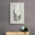 CANVAS PRINT MINIMALIST FERN LEAF - PICTURES OF TREES AND LEAVES - PICTURES