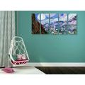 5-PIECE CANVAS PRINT REPRODUCTION OF STARRY NIGHT - VINCENT VAN GOGH - ABSTRACT PICTURES - PICTURES