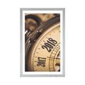 POSTER MIT PASSEPARTOUT VINTAGE-TASCHENUHR - VINTAGE UND RETRO - POSTER