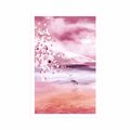 POSTER HERON IN PINK DESIGN - ANIMALS - POSTERS