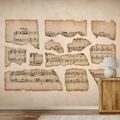TAPETE VINTAGE NOTENBLÄTTER - MUSIK FOTOTAPETEN - TAPETEN