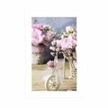 POSTER – GAROFANO ROSA ROMANTICO IN STILE VINTAGE - VINTAGE E RETRÒ - POSTER