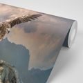 WALLPAPER EAGLE WITH SPREAD WINGS OVER THE MOUNTAINS - WALLPAPERS ANIMALS - WALLPAPERS