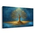 OBRAZ ZLATÝ STROM ŽIVOTA V MODŘI - OBRAZY STROMY ŽIVOTA - OBRAZY