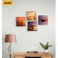 CANVAS PRINT SET NATURE IN A ROMANTIC DESIGN - SET OF PICTURES - PICTURES