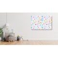 CANVAS PRINT TOYS IN PASTEL COLORS - CHILDRENS PICTURES - PICTURES