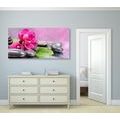 CANVAS PRINT ORCHID WITH A HINT OF RELAXATION - PICTURES FENG SHUI - PICTURES