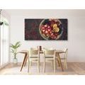 CANVAS PRINT MIX WITH POMEGRANATE - PICTURES OF FOOD AND DRINKS - PICTURES