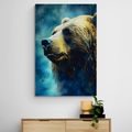 CANVAS PRINT BLUE-GOLD BEAR - PICTURES LORDS OF THE ANIMAL KINGDOM - PICTURES