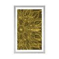 POSTER MIT PASSEPARTOUT TEXTUR DES MANDALAS - FENG SHUI - POSTER