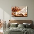 WANDBILD HERBSTLICHES STILLLEBEN MIT KÜRBISSEN - HALLOWEEN- UND HORROR-BILDER - BILDER