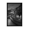 POSTER EMBANKMENT OF PARIS IN BLACK AND WHITE - BLACK AND WHITE - POSTERS