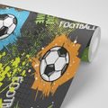 WALLPAPER SOCCER BALL ON AN ABSTRACT BACKGROUND - WALLPAPERS - 🔥 TOTAL SALE 🔥