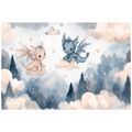 TAPETA ROZTOMILÍ DRÁČCI V OBLACÍCH - DĚTSKÉ TAPETY - TAPETY