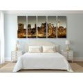 5-PIECE CANVAS PRINT CENTER OF NEW YORK CITY - PICTURES OF CITIES - PICTURES