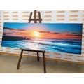 CANVAS PRINT ROMANTIC SUNSET - PICTURES OF NATURE AND LANDSCAPE - PICTURES