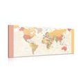 OBRAZ PODROBNÁ MAPA SVETA - OBRAZY - 🔥 TOTÁLNY VÝPREDAJ 🔥