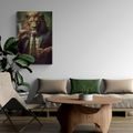 IMPRESSION SUR TOILE ANIMAL GANGSTER LION - IMPRESSIONS SUR TOILE ANIMAL GANGSTERS - IMPRESSION SUR TOILE