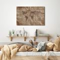 WANDBILD ANTIKE WELTKARTE - WELTKARTEN ALS BILDER - BILDER