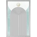 POSTER CURCUBEU MODERN ALBASTRU MID-CENTURY - MOTIVE DIN ATELIERUL NOSTRU - POSTERE