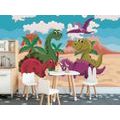 PAPIER PEINT MONDE DES DINOSAURES - PAPIER PEINT POUR ENFANTS - PAPIER PEINT