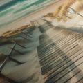 TABLEAU SUR TOILE – DUNES DE SABLE ET HORIZON MARIN - TABLEAUX - 🔥 VENTE TOTALE