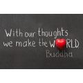 CANVAS PRINT BUDDHA QUOTE - PICTURES WITH INSCRIPTIONS AND QUOTES - PICTURES